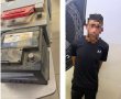 נתפס על חם: צעיר נעצר בחשד לגניבת מצברים מרכבים בבאר שבע