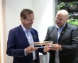 60 שנה לנטפים: נשיא המדינה הרצוג ביקר במפעל בקיבוץ חצרים