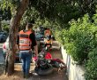רוכב אופנוע נפצע בתאונת דרכים ברחוב הרא״ה