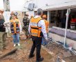 8 זירות נפילה ברמת גן היום; מספר תושבים פונו מביתם, פצוע קל פונה לבית החולים